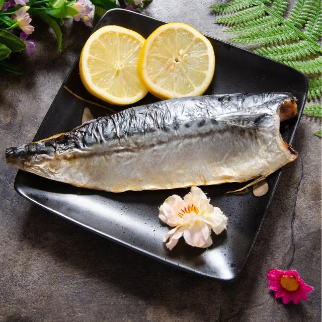 【鮮綠生活】嚴選無紙板超大極厚挪威薄鹽鯖魚片共16包(淨重185g±10%/包)