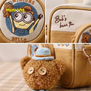 【MINIONS 小小兵】雙11 背包相機包小小兵攝影師Bob&Tim熊多用收納斜背包提姆熊生日禮物朋友聖誕禮物交換禮