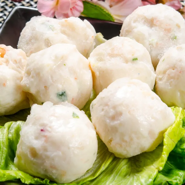 【鮮綠生活】丸類界的LV! 金鑽蝦枝花丸 共12包(300g±10%/包)