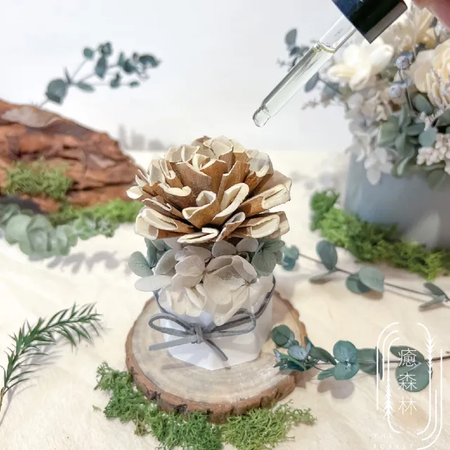【The Forest 癒森林】六本木の森擴香花禮盒含30ml品牌香氛油(送禮禮盒/居家香氛/生日禮物/精油香水)