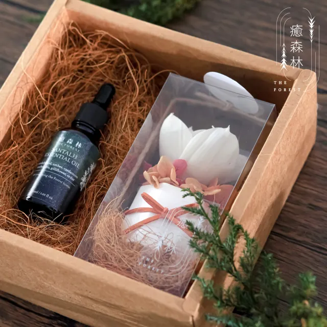 【The Forest 癒森林】焦糖楓葉擴香花禮盒含30ml品牌香氛油(送禮禮盒/居家香氛/生日禮物/精油香水)