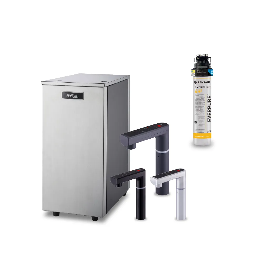 【EVERPURE 愛惠浦】雙溫櫥下型 HS288T PLUS觸控熱飲機+4H2生飲淨水器