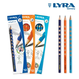 【LYRA】三角洞洞鉛筆-粗/細(德國製 三角鉛筆 大三角鉛筆 洞洞筆 三角筆 粗三角鉛筆)