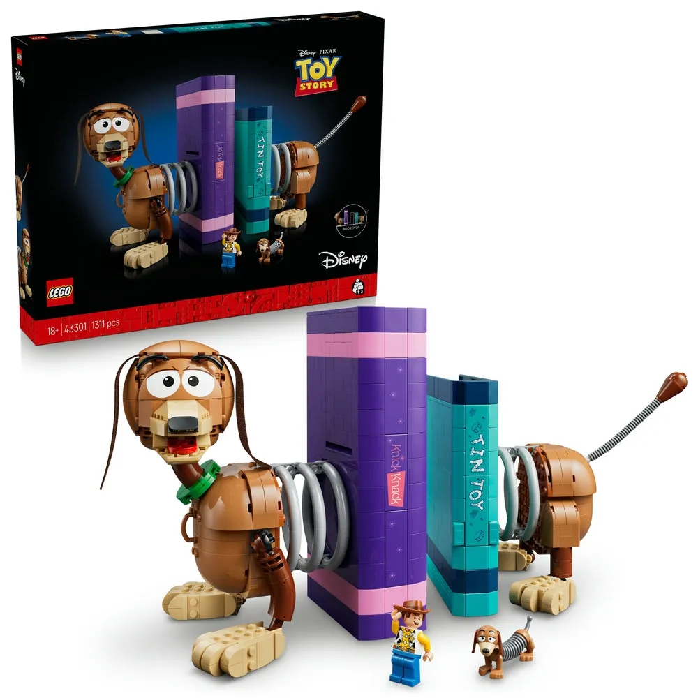 【LEGO 樂高】迪士尼系列 43301 玩具總動員彈簧狗書擋(皮克斯 公仔 胡迪 玩具積木 書擋 模型 收藏品 禮物)
