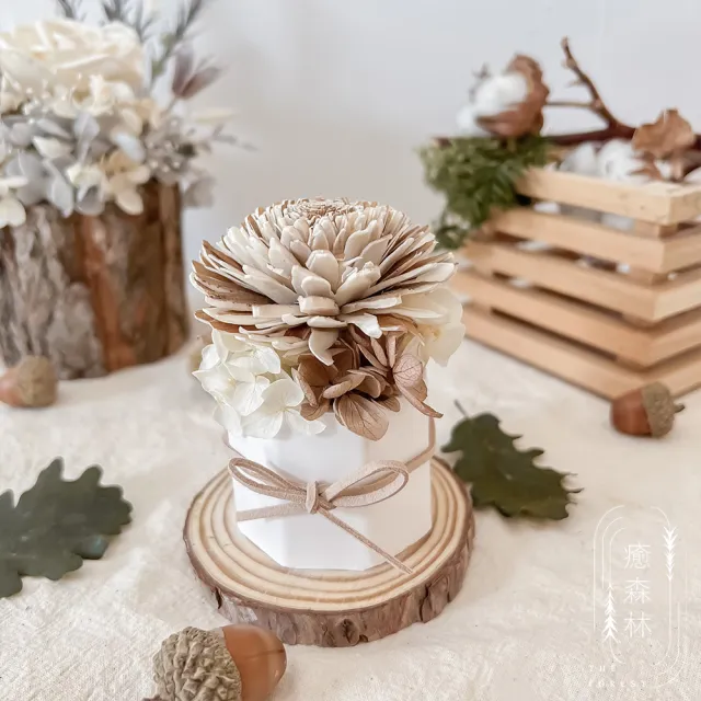 【The Forest 癒森林】經典森林原木擴香花禮盒含30ml品牌香氛油(送禮禮盒/居家香氛/生日禮物/精油香水)