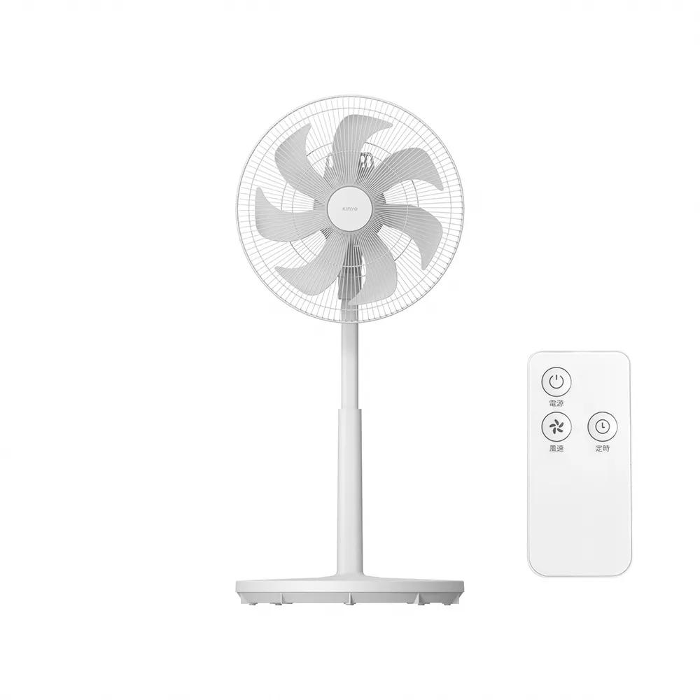 【KINYO】14吋電子直立伸降電風扇