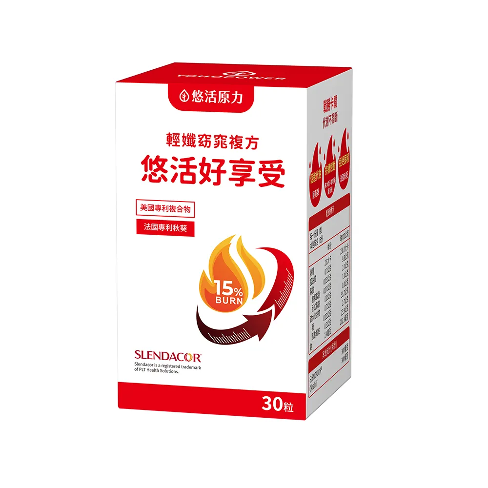 【悠活原力】悠活好享受 輕孅窈窕複方膠囊(30粒/盒 秋葵 藤黃果 窈窕 促進代謝 )