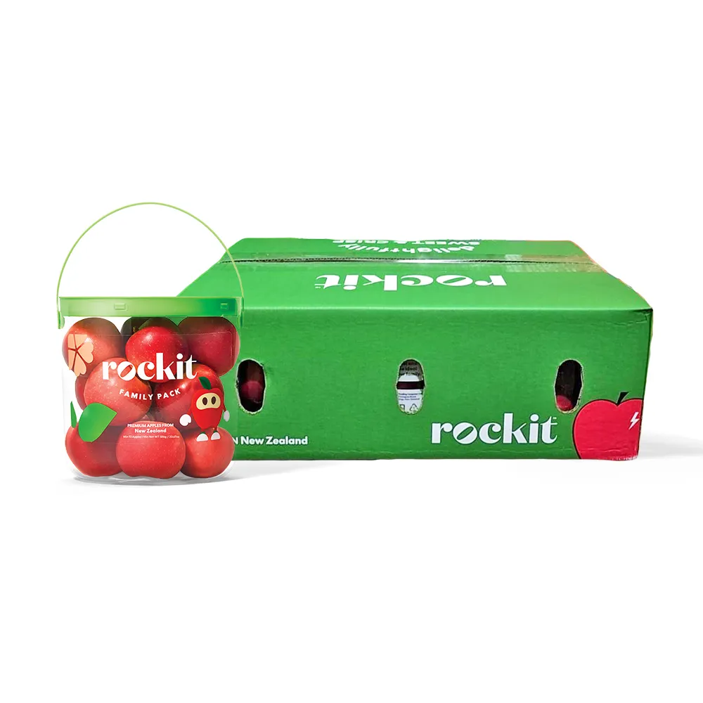 【FruitGo 馥果】常溫出貨-紐西蘭 ROCKIT 樂淇蘋果 小家庭號_每桶586克*3桶(每桶約7-9顆_水果送禮)