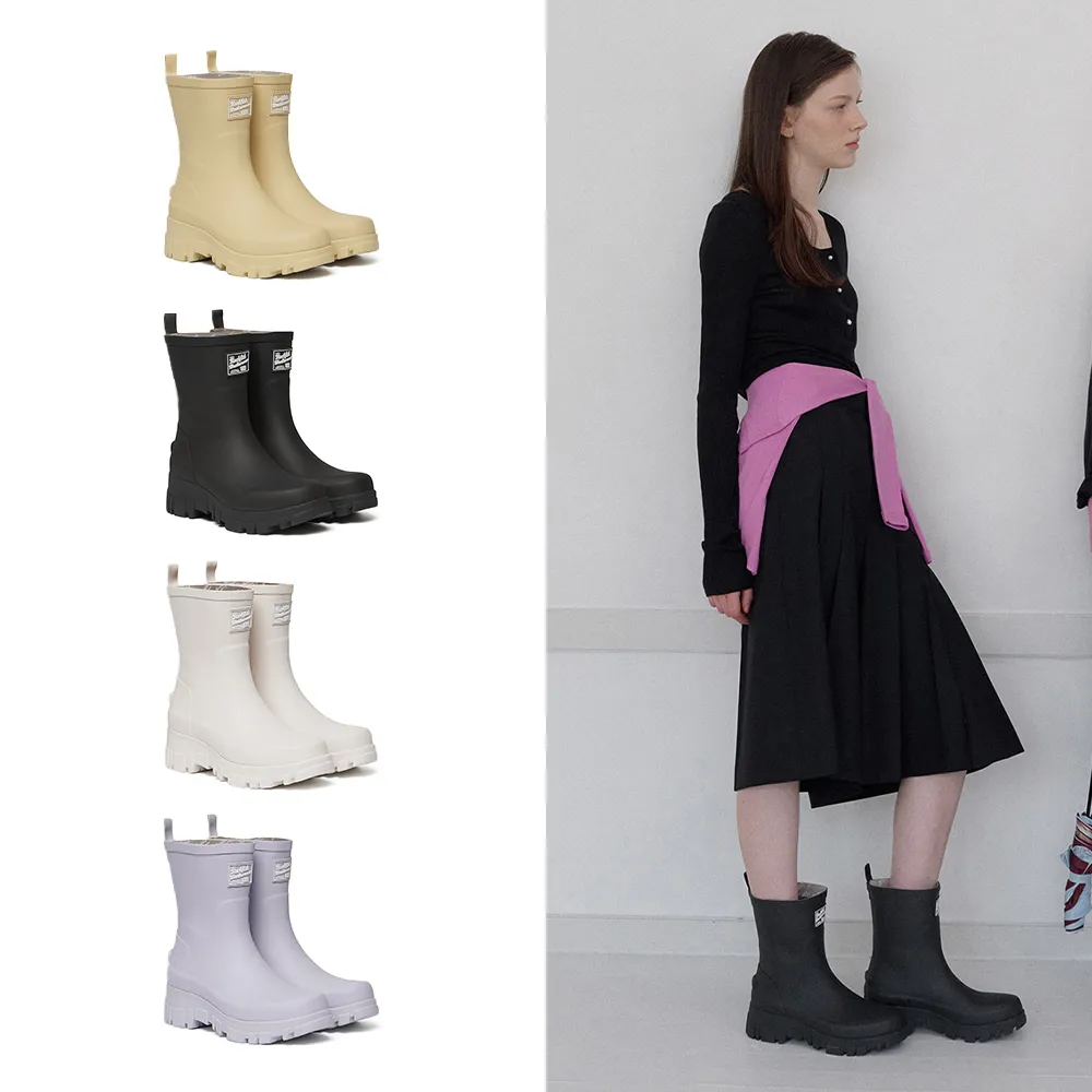 【Rockfish Weatherwear】FLATFORM RAIN BOOTS MIDDLE 多色 厚底中筒雨靴 女鞋