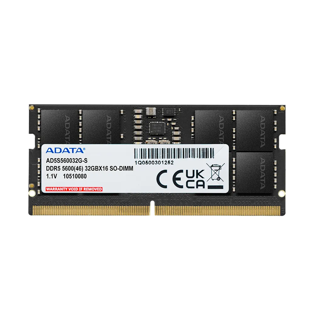 【ADATA 威剛】DDR5 5600 16GB 筆記型記憶體 (AD5S560016G-S)