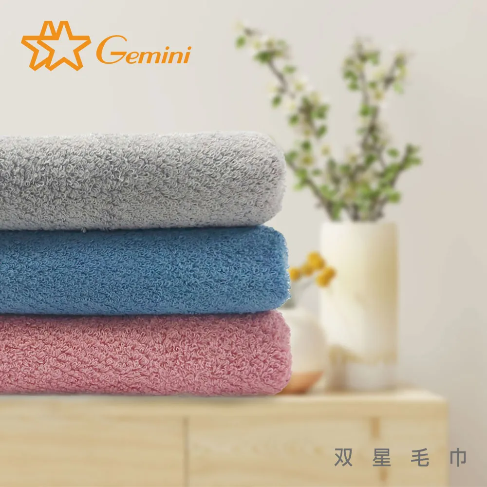 【Gemini 雙星】官方直營 專利成分抗菌機能毛巾超值六入組(抑菌/防霉/消臭/吸水/親膚)