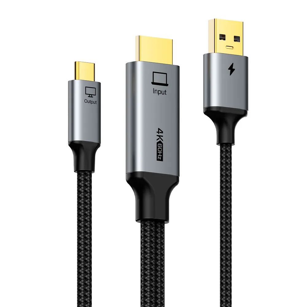 CABLETIME 活動加購商品 4K60Hz HDMI 轉 USB Type C 傳輸線 GO奇機適用(2M)