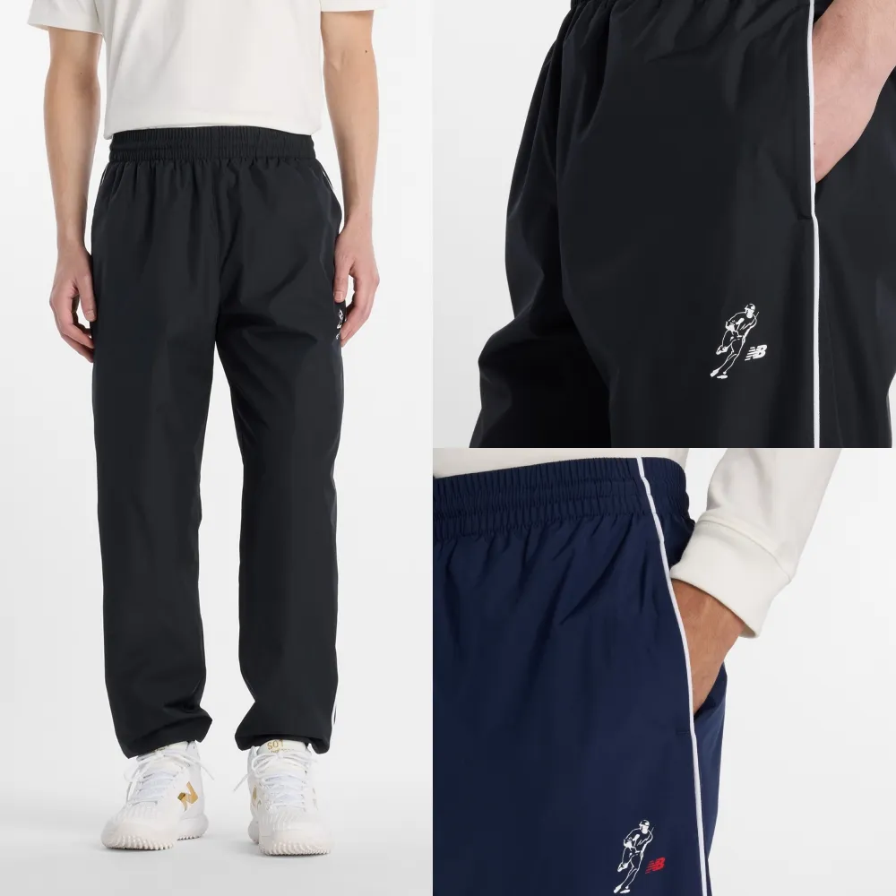 【NEW BALANCE】NB 大谷翔平x運動長褲_男性_黑/深藍_MB61R6GCBK_MB61R6GCTNV(美版 版型偏大)
