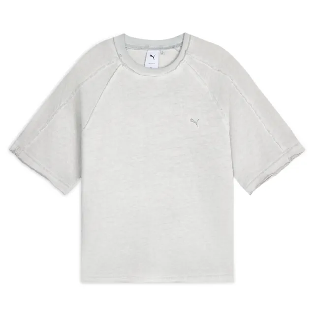 【PUMA】短袖上衣 女 訓練 慢跑 亞規 Dusky Rose 白灰 63985271
