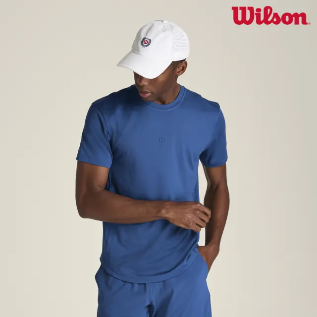 【WILSON】Everyday Air Performance Tee Blue Quartz 男款 服飾 短袖T恤 藍色 WN00021U043001