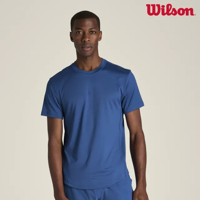 【WILSON】Everyday Air Performance Tee Blue Quartz 男款 服飾 短袖T恤 藍色 WN00021U043001