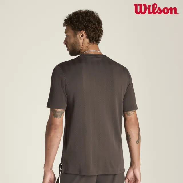 【WILSON】Game Point Seamless Tee Chocolate 男款 服飾 短袖T恤 咖啡色 WM00474N031001
