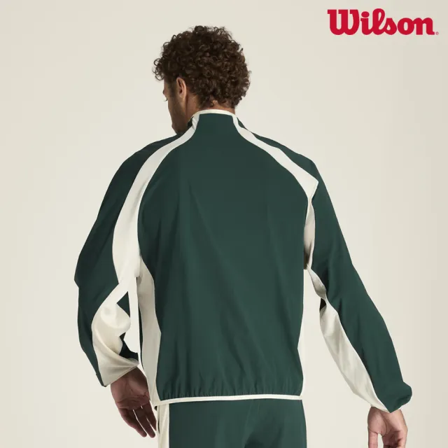 【WILSON】Classic Warm-Up Jacket Pine Grove 男款 服飾 外套 綠色 WN00078E040001