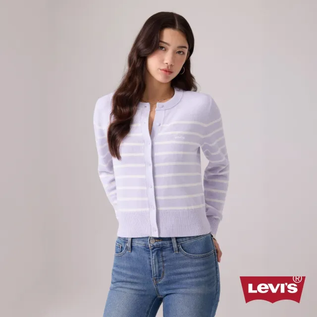 【LEVIS】條紋針織外套 女生上衣 人氣新品 0051K-0003