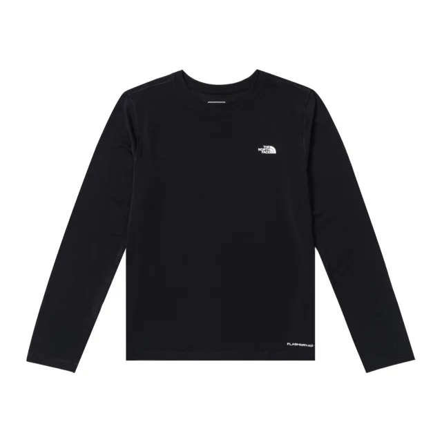 【The North Face】北臉 長袖上衣 女 速乾 W ADVENTURE LONG SLEEVE TEE 黑 NF0A8KGQJK3