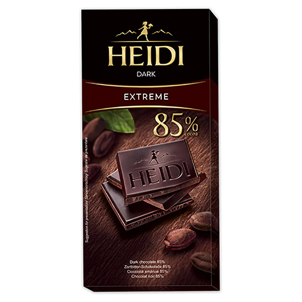即期品【HEIDI 赫蒂】85%黑巧克力80g