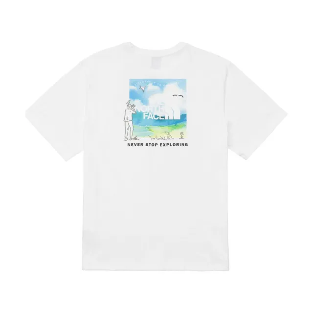 【The North Face】TNF 休閒 寬鬆短袖T恤 M HEAVYWEIGHT CITY TRAVERSE RELAXED SS T 男 白 (NF0A8GVZFN4)