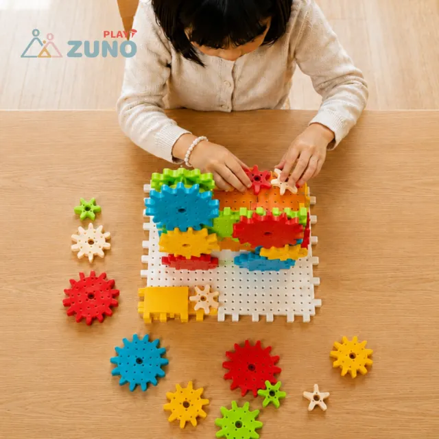 【ZUNO】電動齒輪積木｜動力建構組