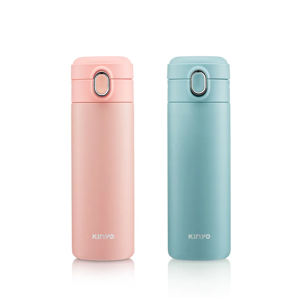 【KINYO】不鏽鋼彈蓋保溫杯 保溫瓶400ml(KIM-4015)