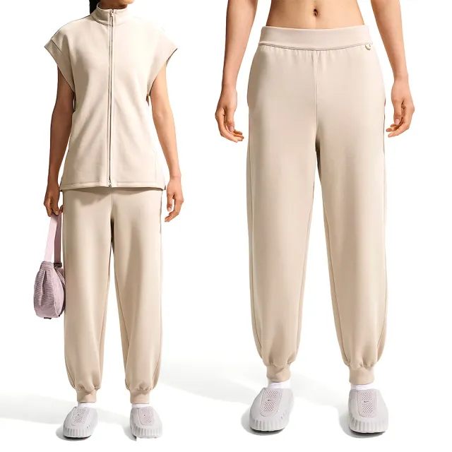 【NIKE 耐吉】As W Nk Df 24.7 Is Cuff Pant 女款 奶茶色 縮口 運動 長褲 IQ1034-236