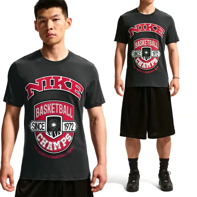 【NIKE 耐吉】As M Nk Tee Std Asbury Champs 男款 灰黑色 T恤 短袖 IM5051-045