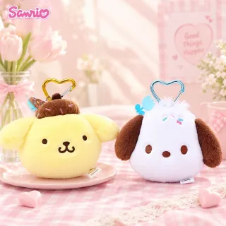 【SANRIO 三麗鷗】雙11 正版授權夏日冰淇淋系列帕恰狗美樂蒂大耳狗酷洛米布丁狗玩偶包包吊飾鑰匙圈女兒女友