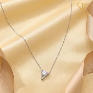 【CF Diamond】項鍊 莫桑鑽《曙光》(雙11 1克拉 鑽石 項鏈 新品 生日禮物 )