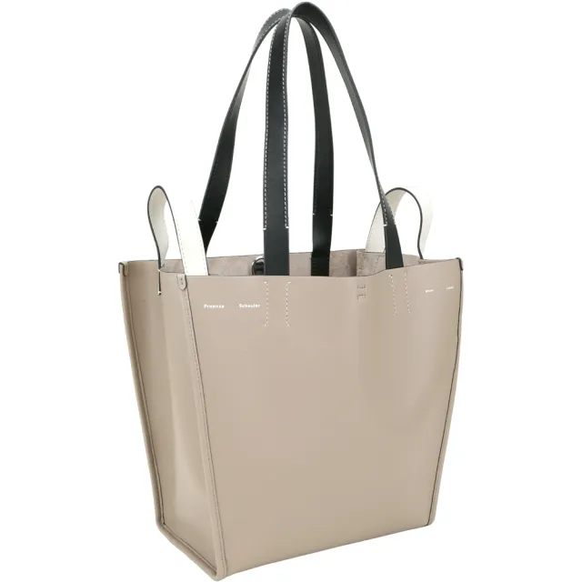【Proenza Schouler】PS1 Mercer XL 雙提把 肩背牛皮托特包(灰色 側背包 手提包 LOEWE設計總監品牌)