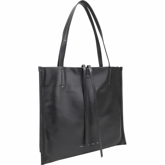 【Proenza Schouler】PS1 Twin 大款 柔軟納帕牛皮肩背托特包(黑色 筆電包 通勤包 LOEWE設計總監品牌)