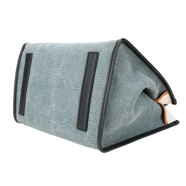 【Proenza Schouler】PS1 Morris L 撞色拼接帆布 肩背托特包(黑x牛仔藍 通勤包 LOEWE設計總監品牌)