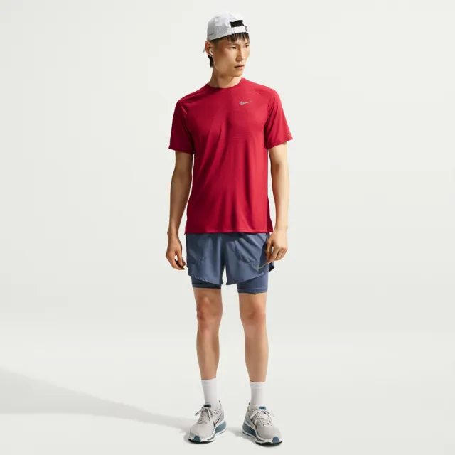 【NIKE 耐吉】短袖上衣 男 T恤 運動 速乾 排汗 AS M NK DFADV STRIDE SS TOP 紅 HV5204-608