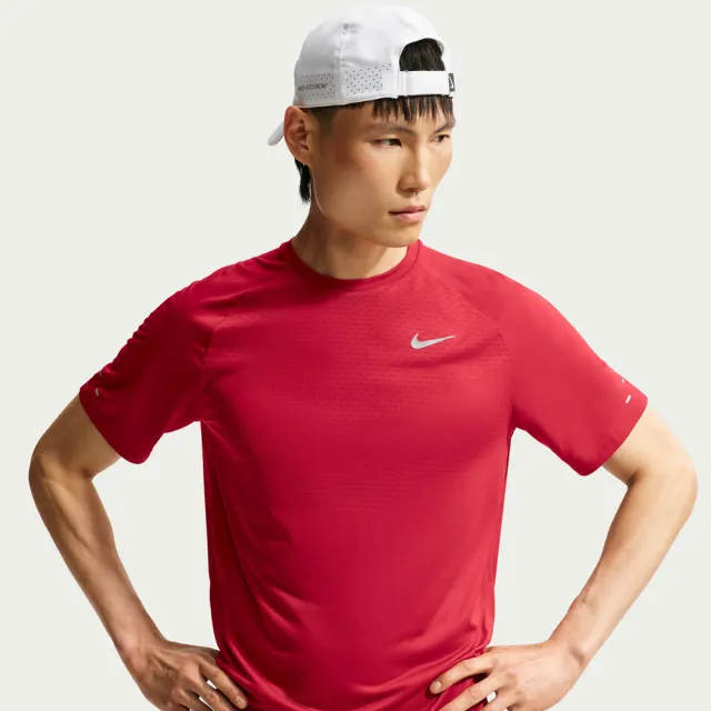 【NIKE 耐吉】短袖上衣 男 T恤 運動 速乾 排汗 AS M NK DFADV STRIDE SS TOP 紅 HV5204-608