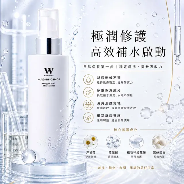 【W 修護保養】高效極潤修護化妝水 120mL (醫美後修護保溼 - 專為醫美後研發)
