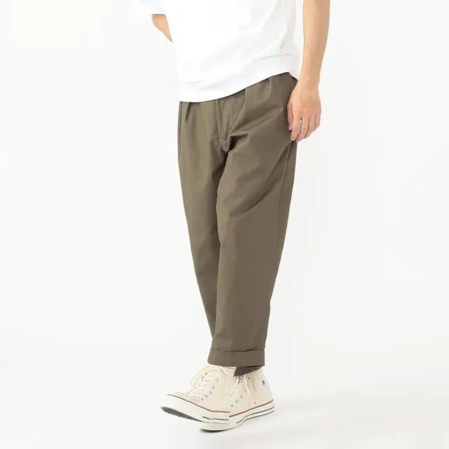 【BEAMS】官方旗艦館 BEAMS PLUS / 男裝 雙打摺 卡其 工裝褲