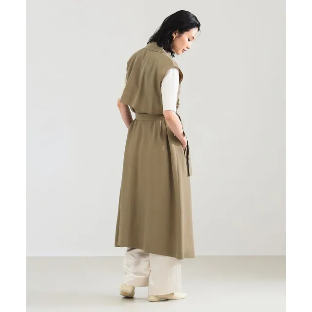 【BEAMS】官方旗艦館 Demi-Luxe BEAMS / 女裝 無袖 長版 風衣式 洋裝