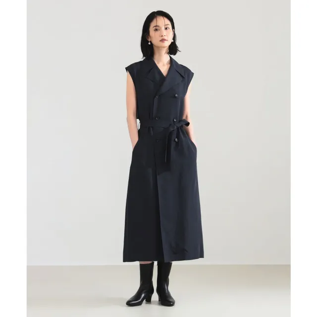 【BEAMS】官方旗艦館 Demi-Luxe BEAMS / 女裝 無袖 長版 風衣式 洋裝