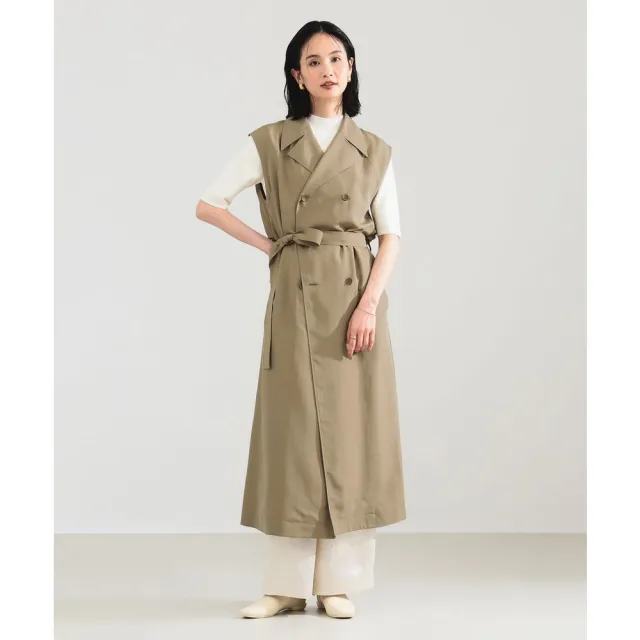 【BEAMS】官方旗艦館 Demi-Luxe BEAMS / 女裝 無袖 長版 風衣式 洋裝