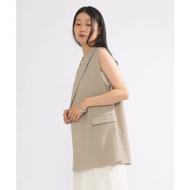 【BEAMS】官方旗艦館 Demi-Luxe BEAMS / 女裝 劍領 雙鈕釦 西裝 背心