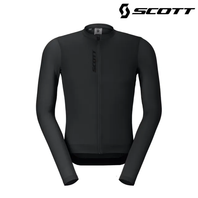 【SCOTT】Pro Training 男性長袖車衣｜黑 (S-XXL) 自行車衣 單車上衣
