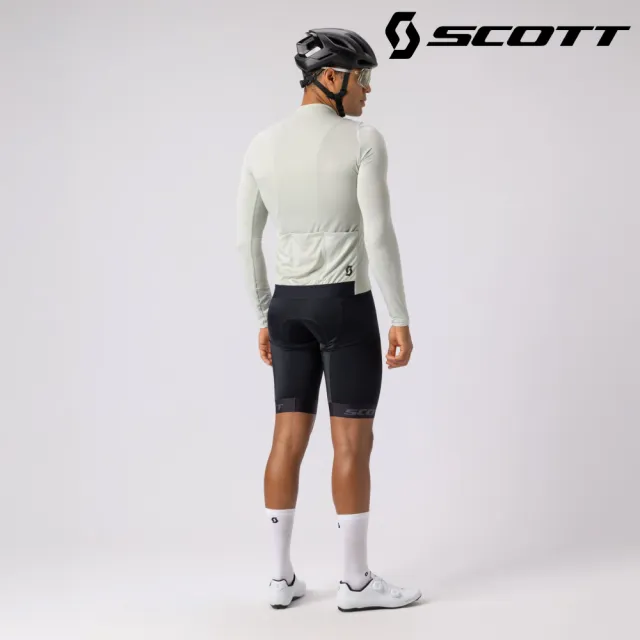 【SCOTT】Pro Training 男性長袖車衣｜冰霧灰 (M-XL) 自行車衣 單車上衣
