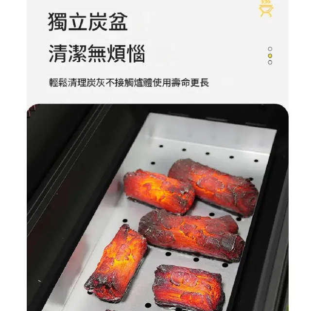 家用燒烤烤肉爐 (三代電動馬達烤支款) 木炭燒烤台 戶外露營美式燒烤架 中秋節