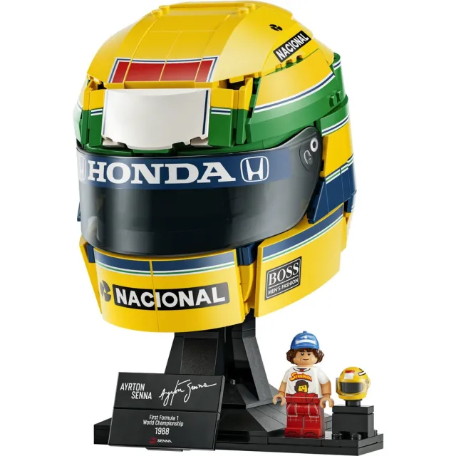 【LEGO 樂高】Editions 43024 Ayrton Senna 頭盔(冼拿 賽車 禮物 玩具)