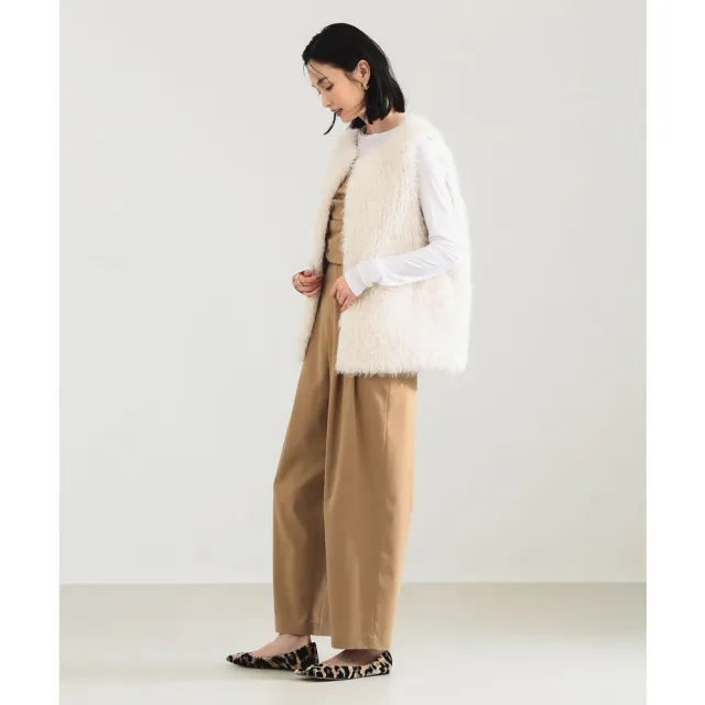 【BEAMS】官方旗艦館 Demi-Luxe BEAMS / 女裝 wavy 人造毛皮 西裝背心