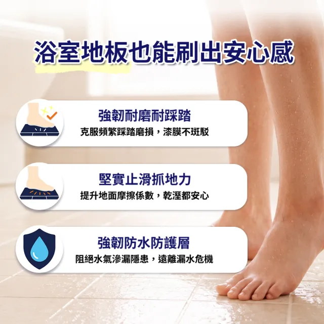 【得利】Dulux官方旗艦店★磁磚漆+地板止水漆(浴室 陽台 漏水)