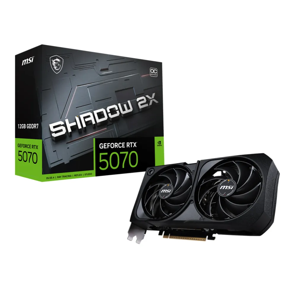 【MSI 微星】GeForce RTX 5070 12G SHADOW 2X OC 顯示卡